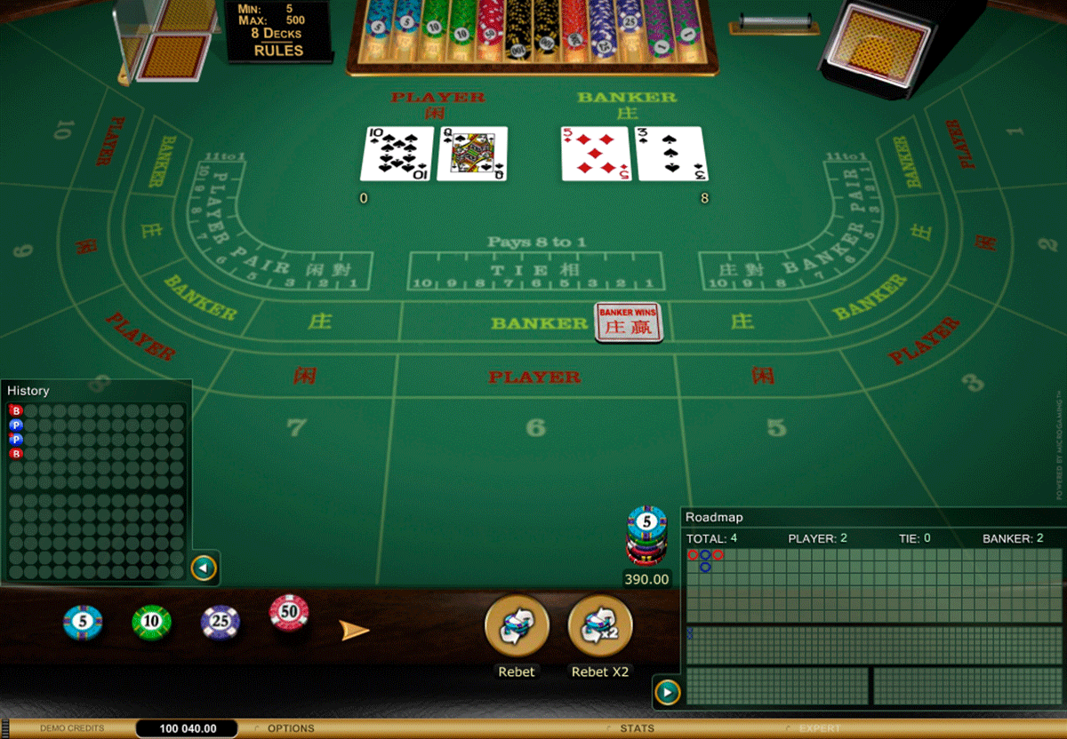 Baccarat gold microgaming 