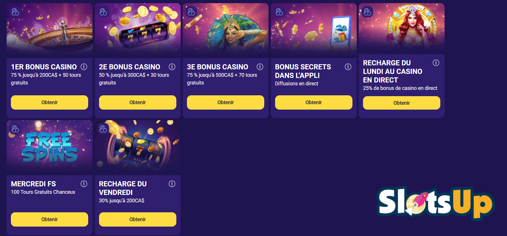 Bonus du casino en ligne LalaBet