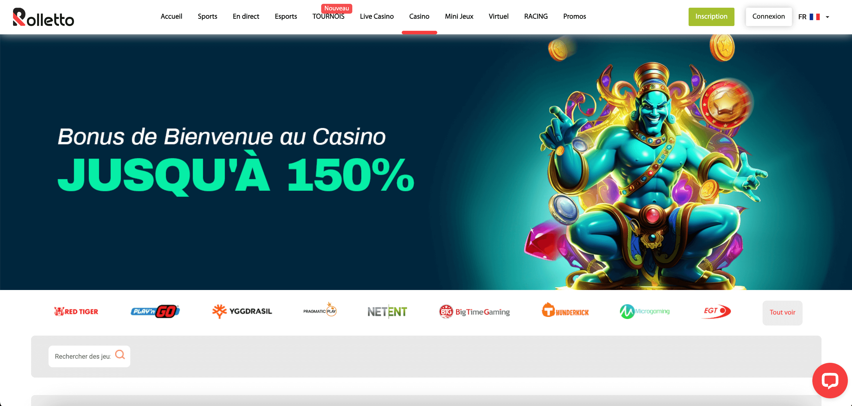 Rolletto casino jeux