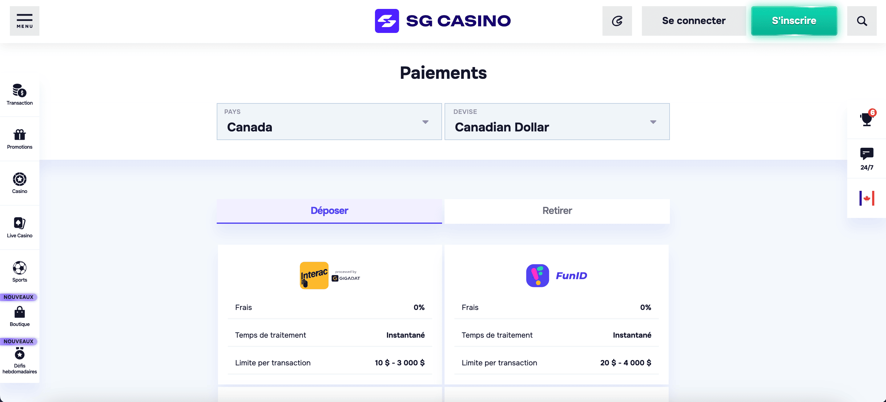 SG Casino FR