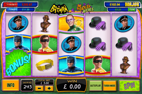 Batman the riddler riches playtech machine a sous 