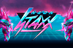 Logo neon staxx netent jeu casino 