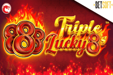 Logo triple lucky 8s betsoft 